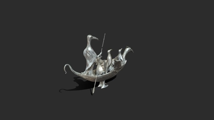 Ship of cranes - Leonora Carrington 3D Model