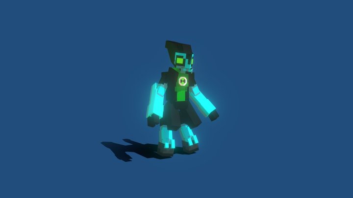 Xlr8 Omniverse in Ben 10 DLC Style 3D Model