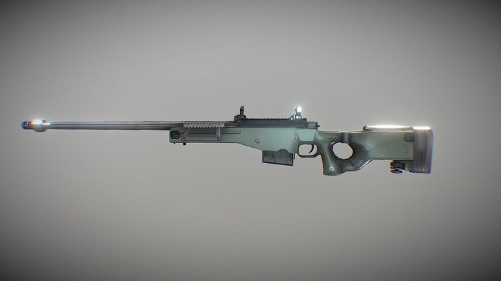 L96 sniper rifle 3D Model
