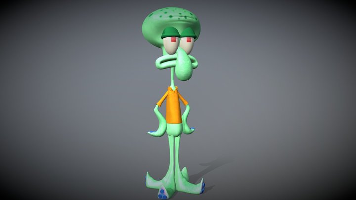Squidward Tentacles 3D Model