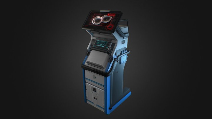 Console Lowpoly 3D Model