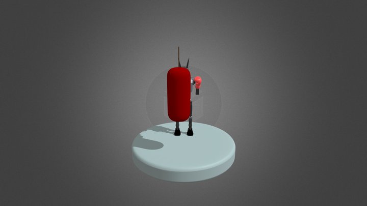 Runner The Boxing Robot 3D Model