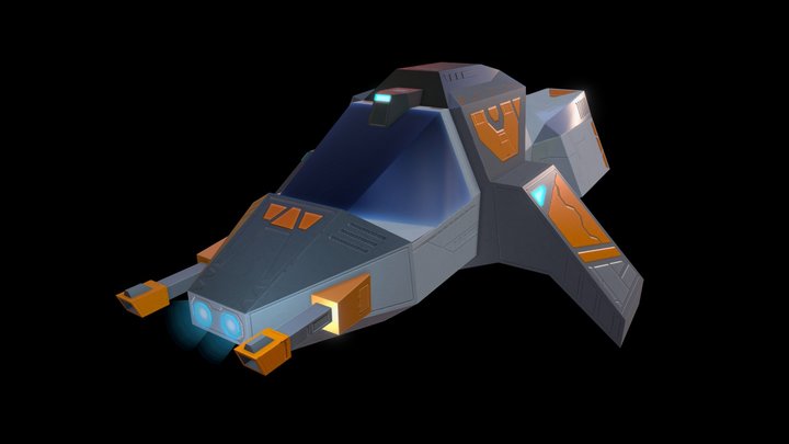 Wasp Spacefighter 3D Model