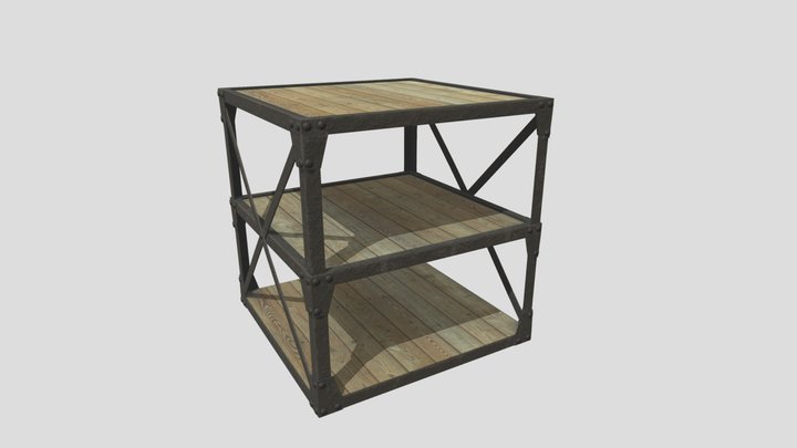 Metal Table 3D Model