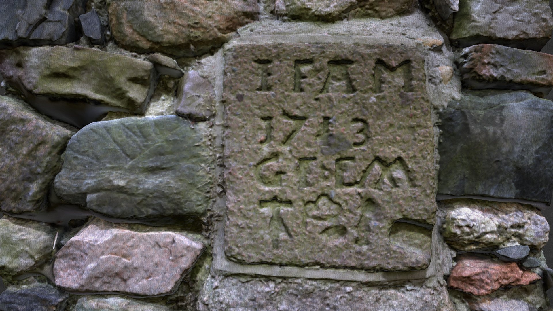 1713 Marriage Stone St Mary's