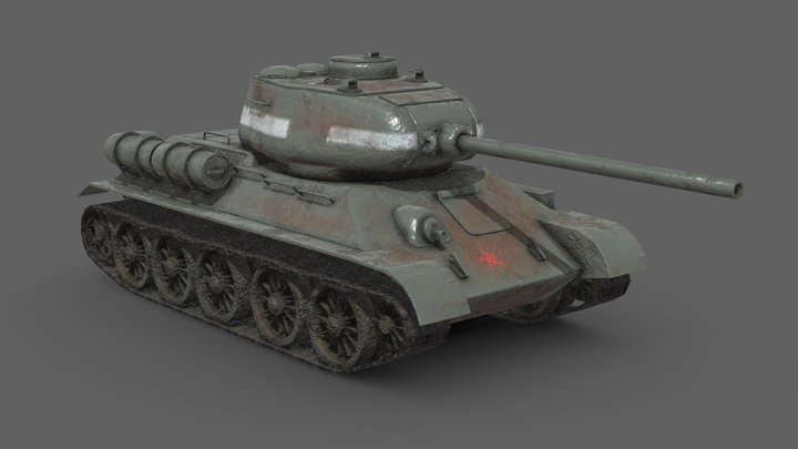 T-34/85 3D Model