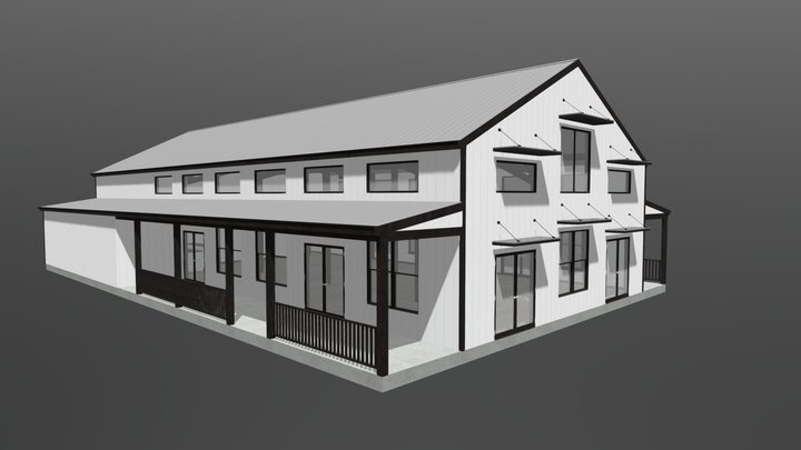 Ranch Style Banquet Hall 3D Model
