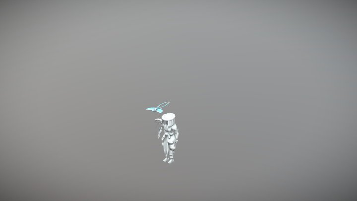 Bird "Ampguard" Animations 3D Model