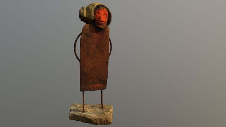 Traveler from trash horror sculpture 12-800k 3D Model