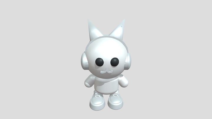 Cat character (3d printable)