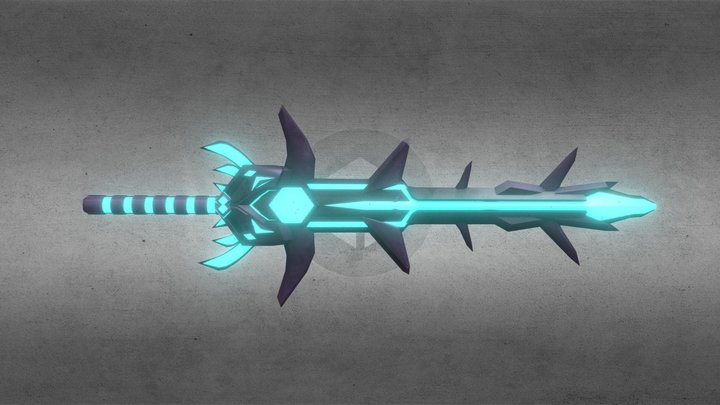Aetherium broadsword - Frackin' Universe fanart 3D Model