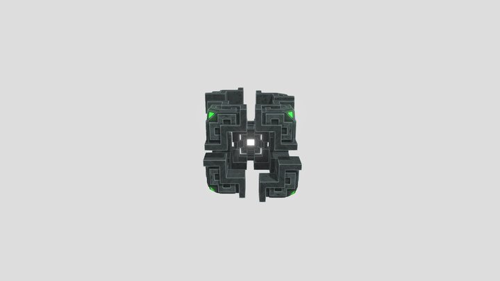 Alien Modular Framework 3D Model