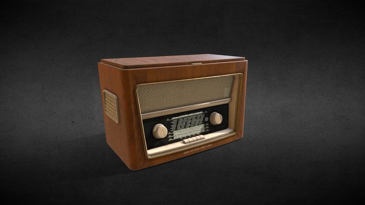 Vintage-radio 3D models - Sketchfab