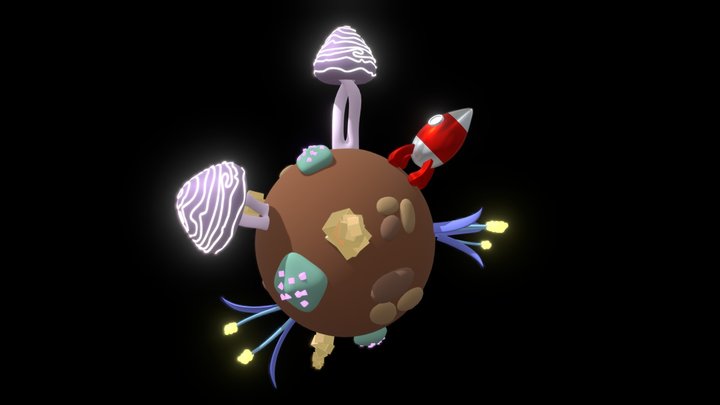 Alien planet 3D Model