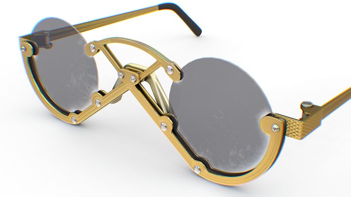 Mechanical Glasses In Unique Style 3D Model