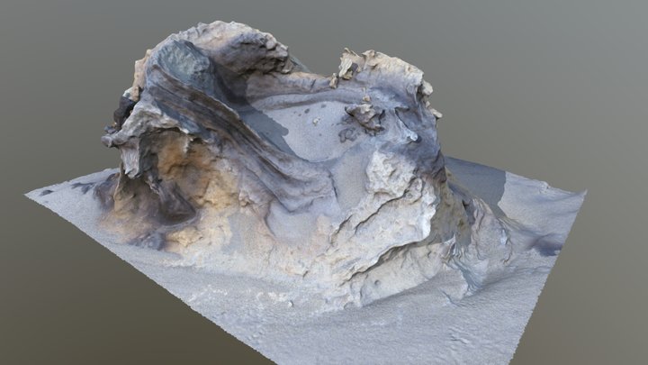 Limestone Rock 3D Model