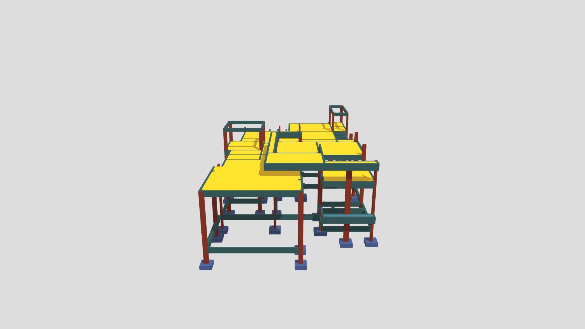 3D ESTRUTURA DE CONCRETO ARMADO