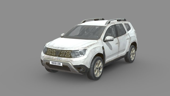 Dirty Car- Dacia Duster 2018 3D Model