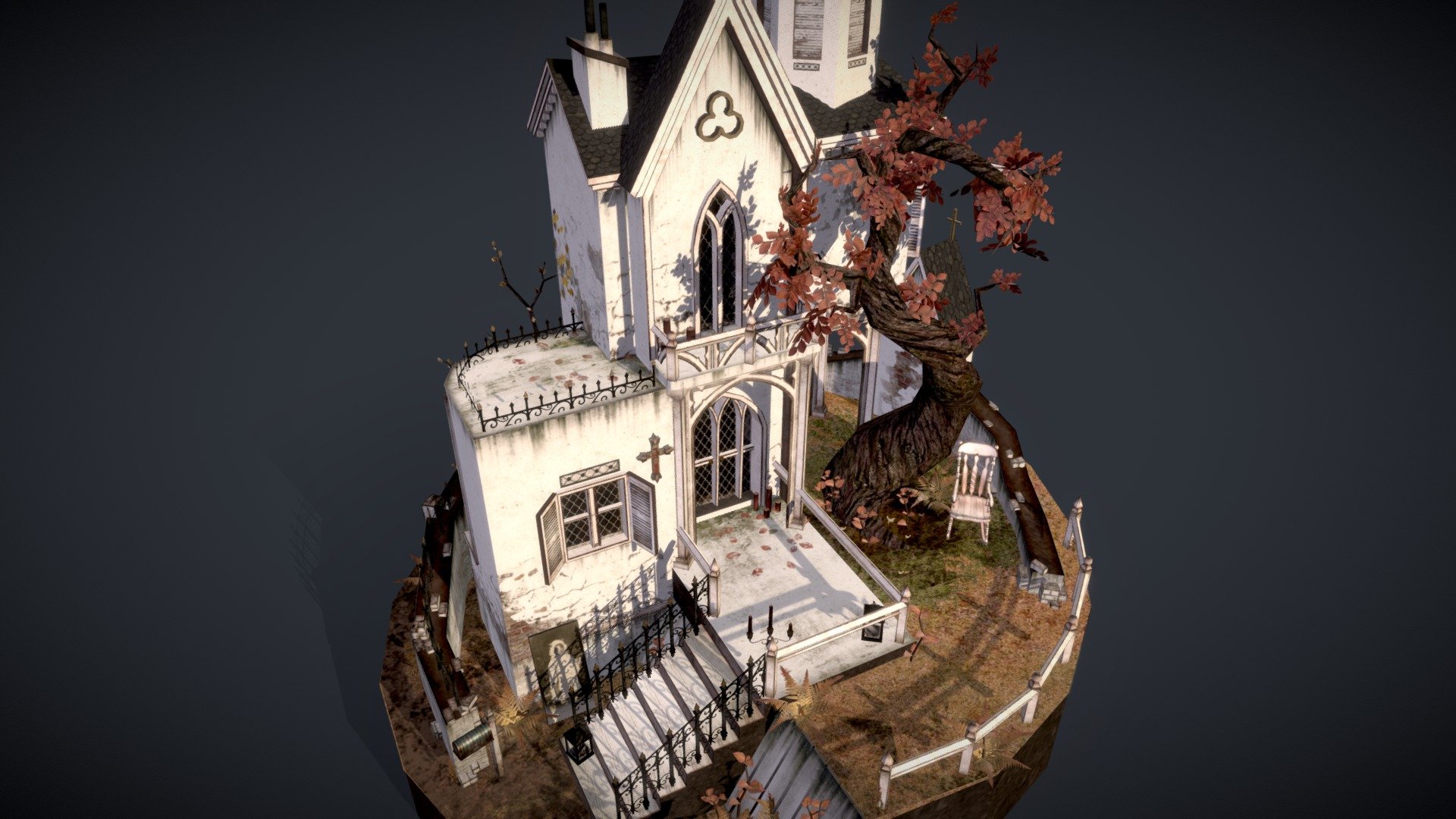 DAE Diorama Grandma's House 3D model by Ines_tr [8d9cb39] Sketchfab