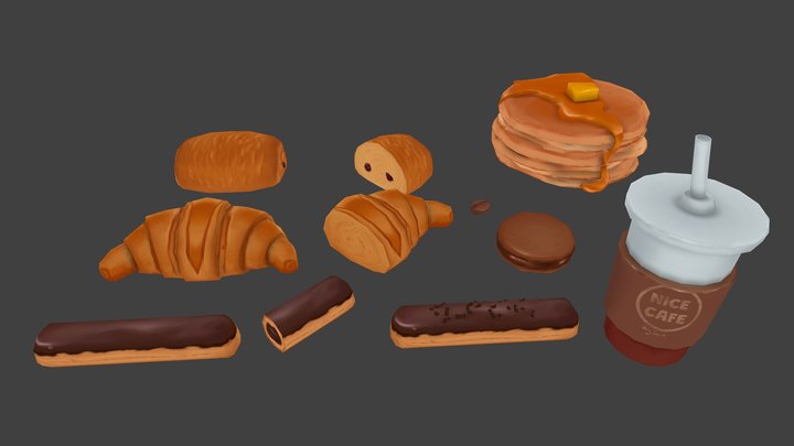 Food Pack 3 – Modelo 3D gratuito STL