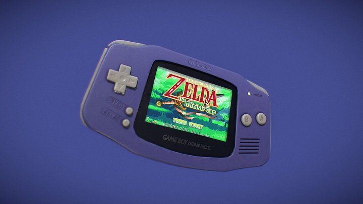 GameBoy Advance || Game Ready Asset 3D Model