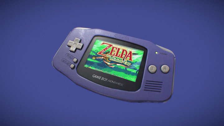 GameBoy Advance || Game Ready Asset 3D Model