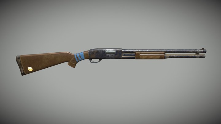 Remington M870 3D Model