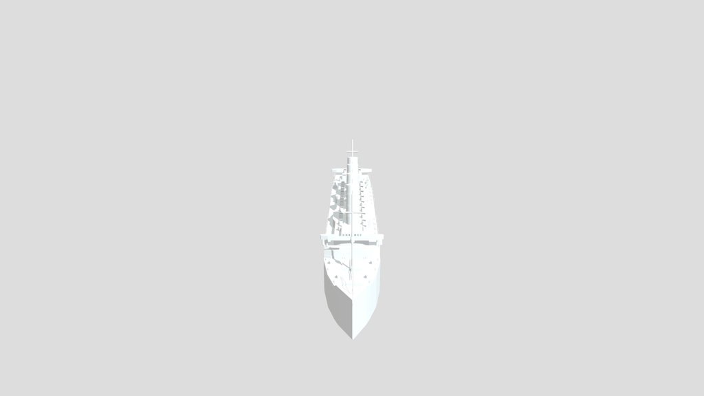 Lusitania Model.(no Lifeboats)