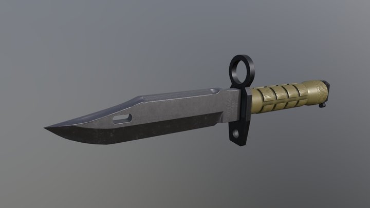 M9 Bayonet_LP 3D Model