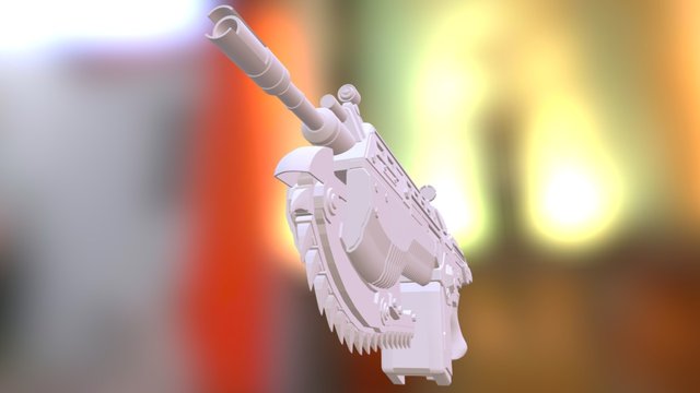 Gears of war_Mark 2 Lancer Assault Rifle 3D Model