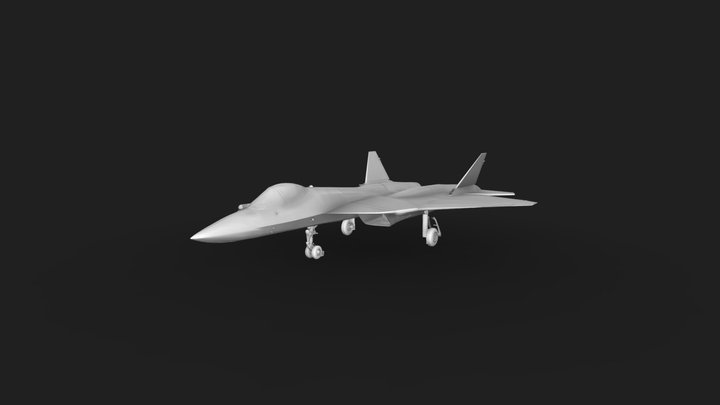 SU-57 3D Model