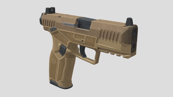 FN HiPer 9mm - Tan 3D Model