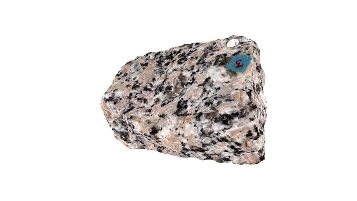 Biotite-hornblende granite, #3 3D Model