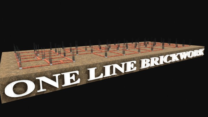 01 one line bw_obj 3D Model