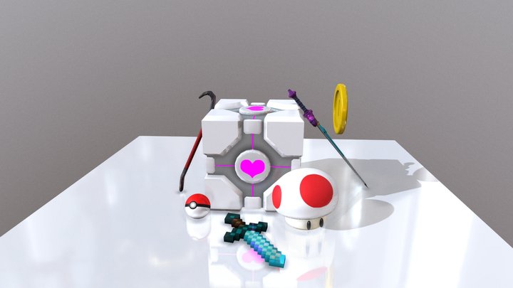 Video Game Items 3D Model