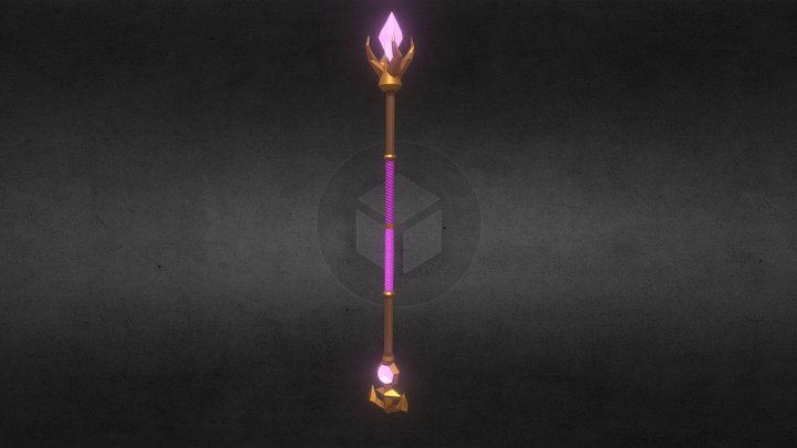 Wizards staff 3D Model
