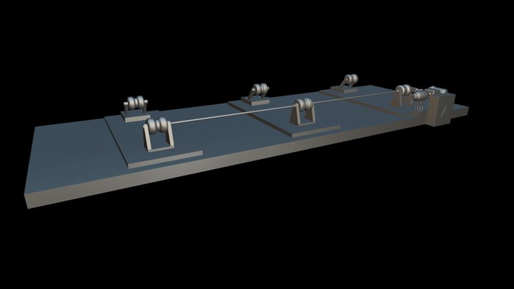 роликовый стенд 3D Model
