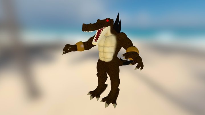 Heresy of Set: Crocodile Demonoid 2 3D Model