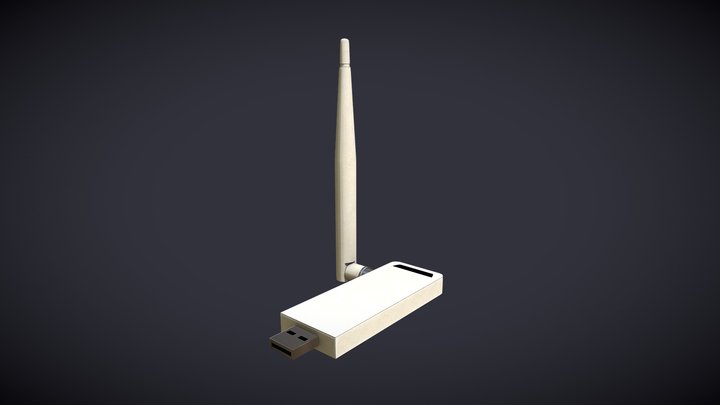 Usb wifi adapter / antenna 3D Model