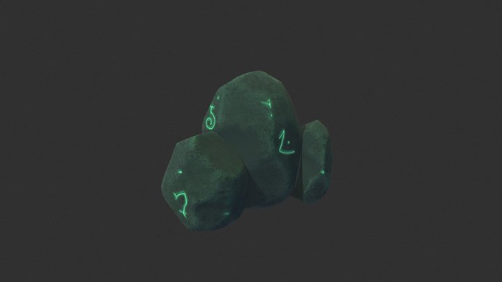 Rune Rock 3D Model