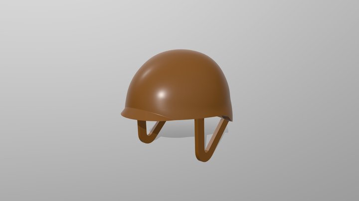 Jockey Helmet - Low Poly 3D Model