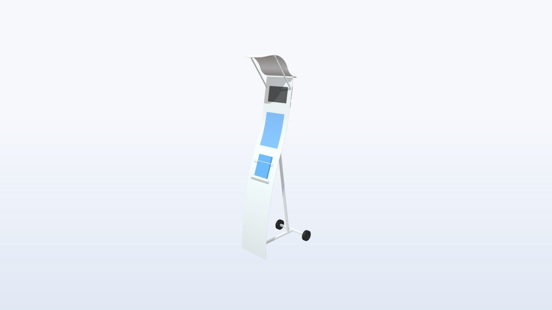 Modèle 3D - Présentoir accueil restaurant — Sketchfab embed 3D viewer