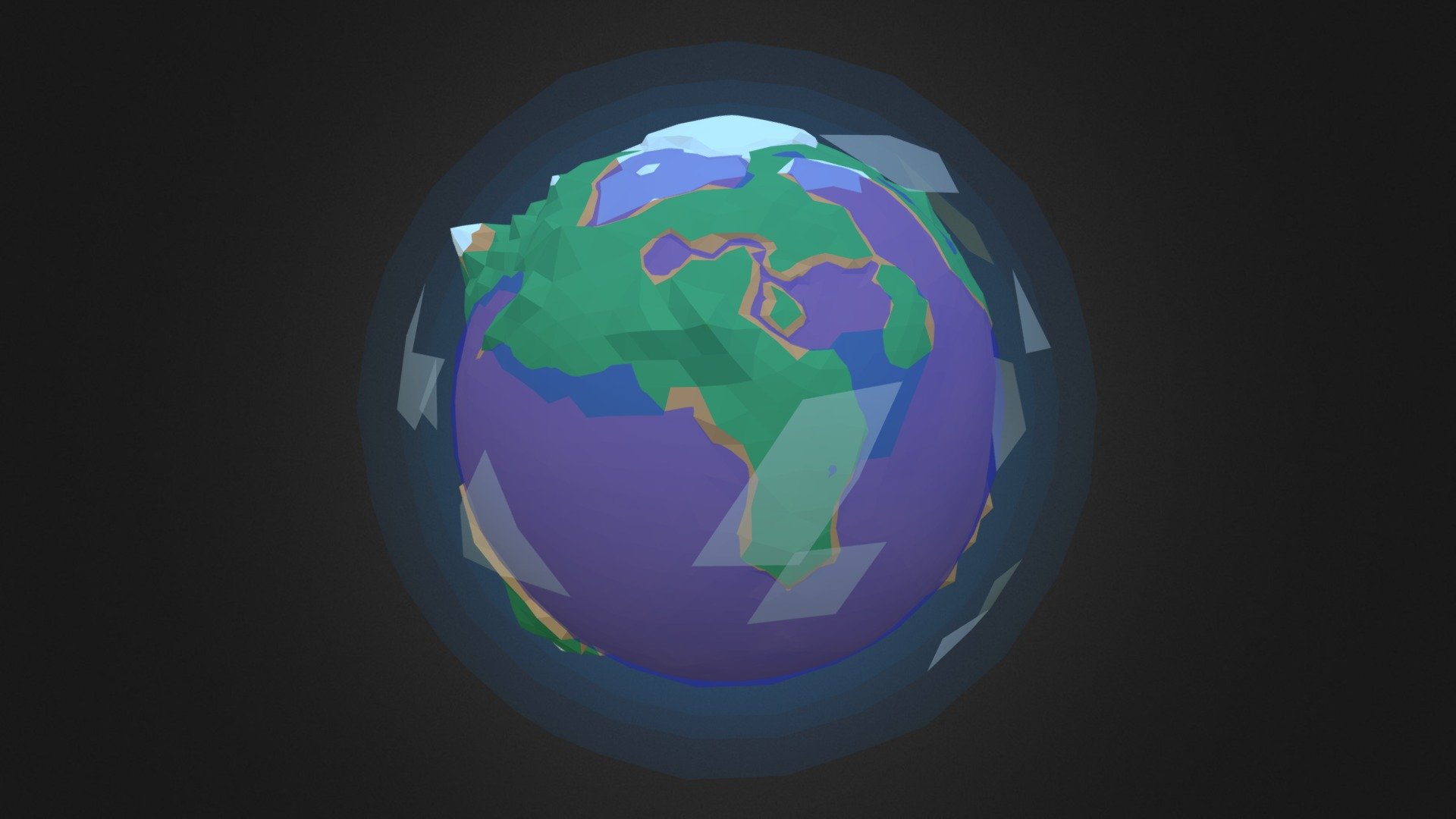 Low Poly Planets - Rainforest