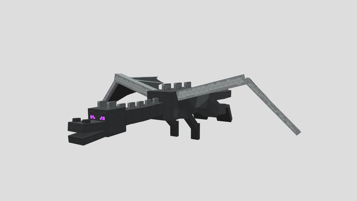 Minecraft Ender Dragon 3D Model