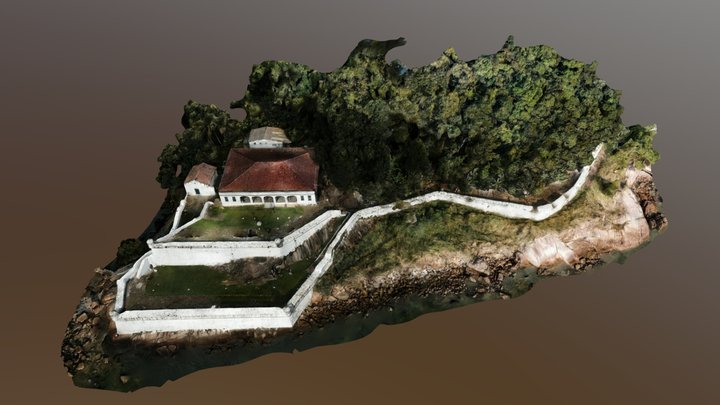 Fortaleza da Barra Grande, Guarujá - SP 3D Model
