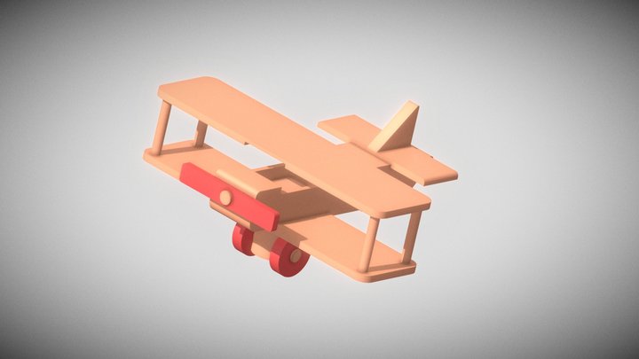 Toy Plane 3D Model