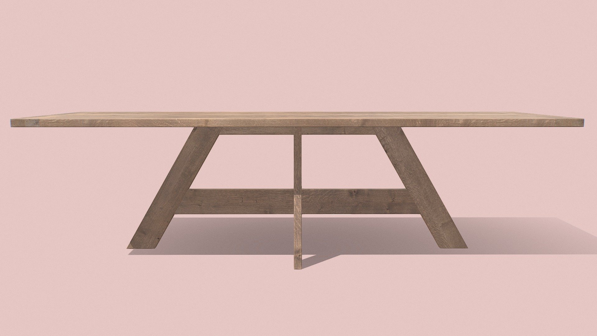 Free 3D model 004 - Dining table — Sketchfab embed 3D viewer