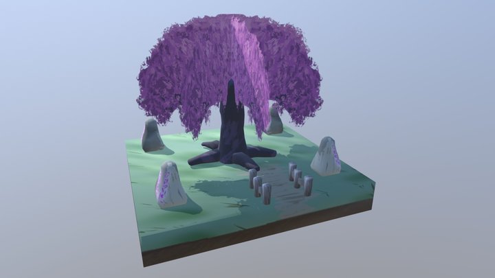 Pink tree 3D Model