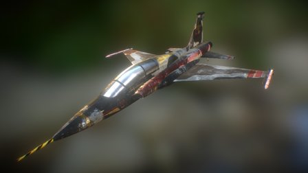 Fictional Fighter 3D Model