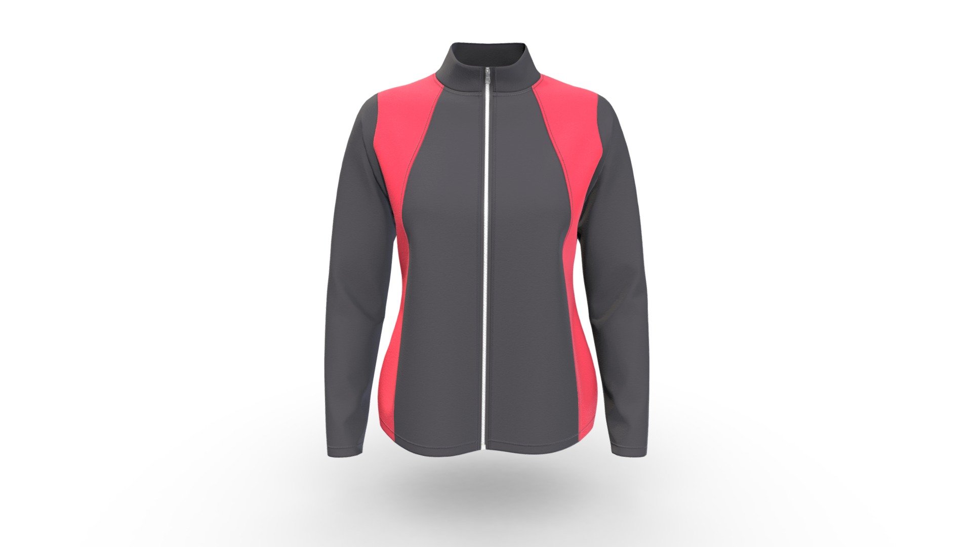 Women Fashion Color Block Jacket - Buy Royalty Free 3D model by ...